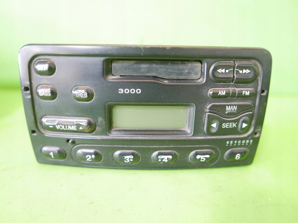 фото №1, Радио кассетный радиопроигрыватель ford 3000 2 канал + kod