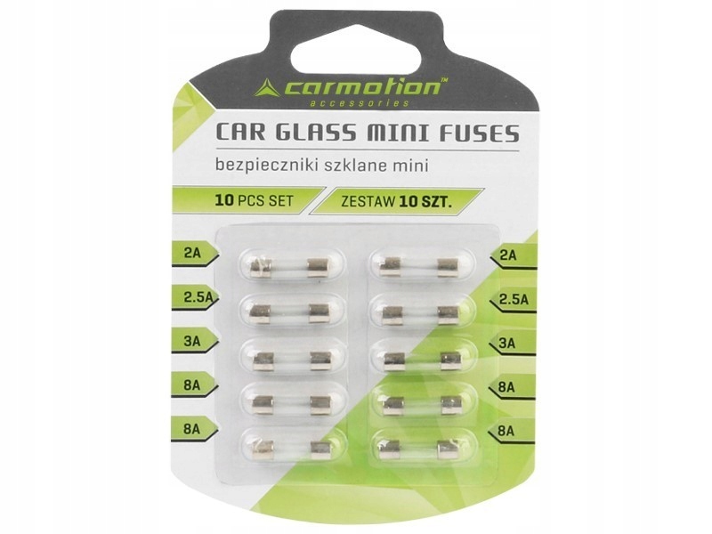 фото №1, Запобіжники скляний 20 mm, 10 szt.