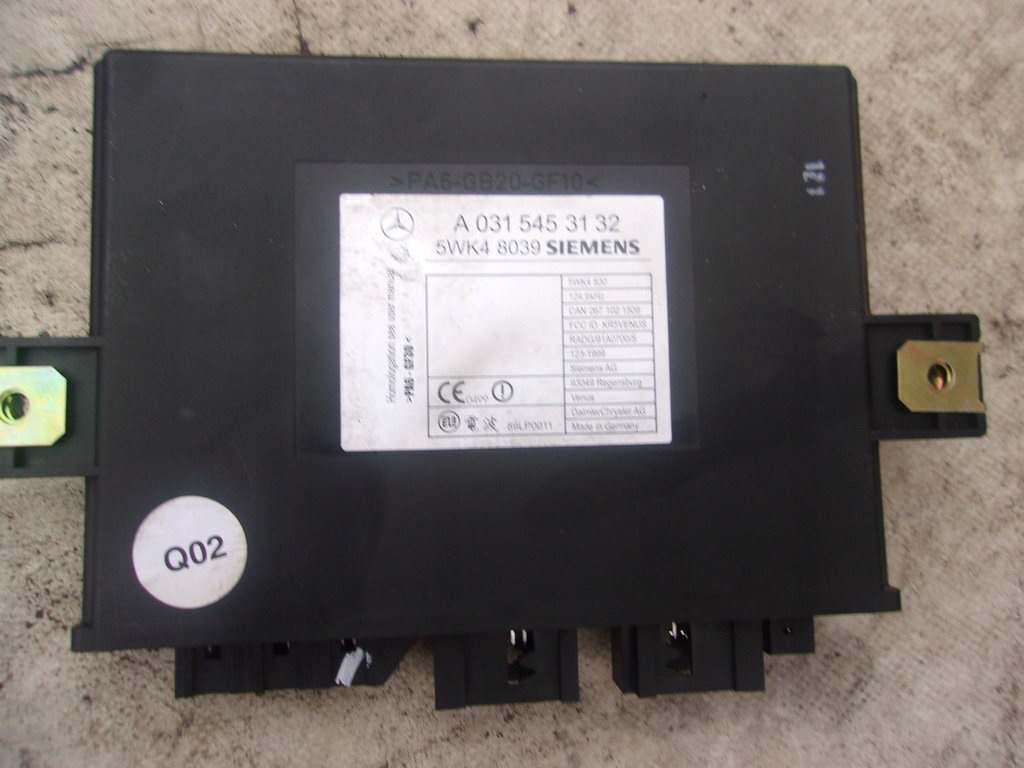 фото №1, Mercedes w220 модуль keyless a0315453132