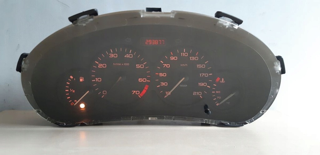 фото №7, Счетчик приборы peugeot 206 1998-01 dwie разъёмы 9634961180 пробег 293877