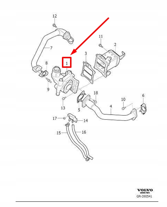 фото №8, Клапан volvo s60 mk2 оригінальний 36010129