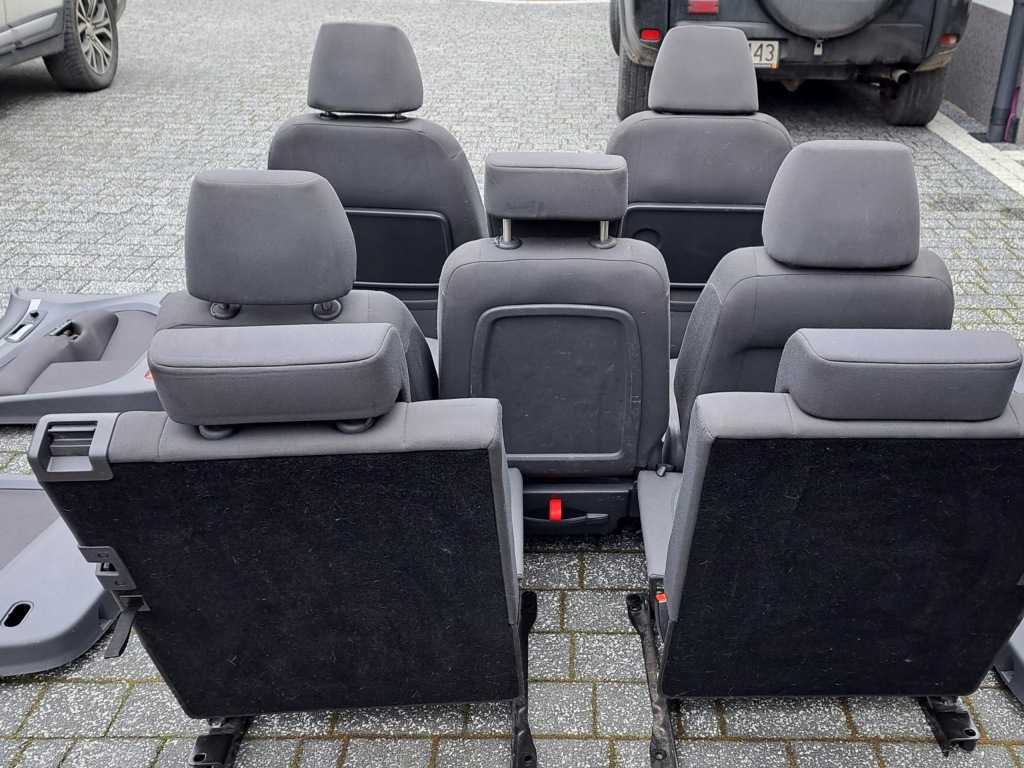 Vw touran i 7 осіб комплект сидінь 3 ряди обшивки двері Доставка
