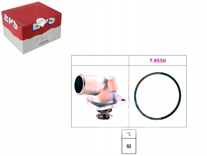 фото №1, Термостат opel 92c 1,4-1,6 eps