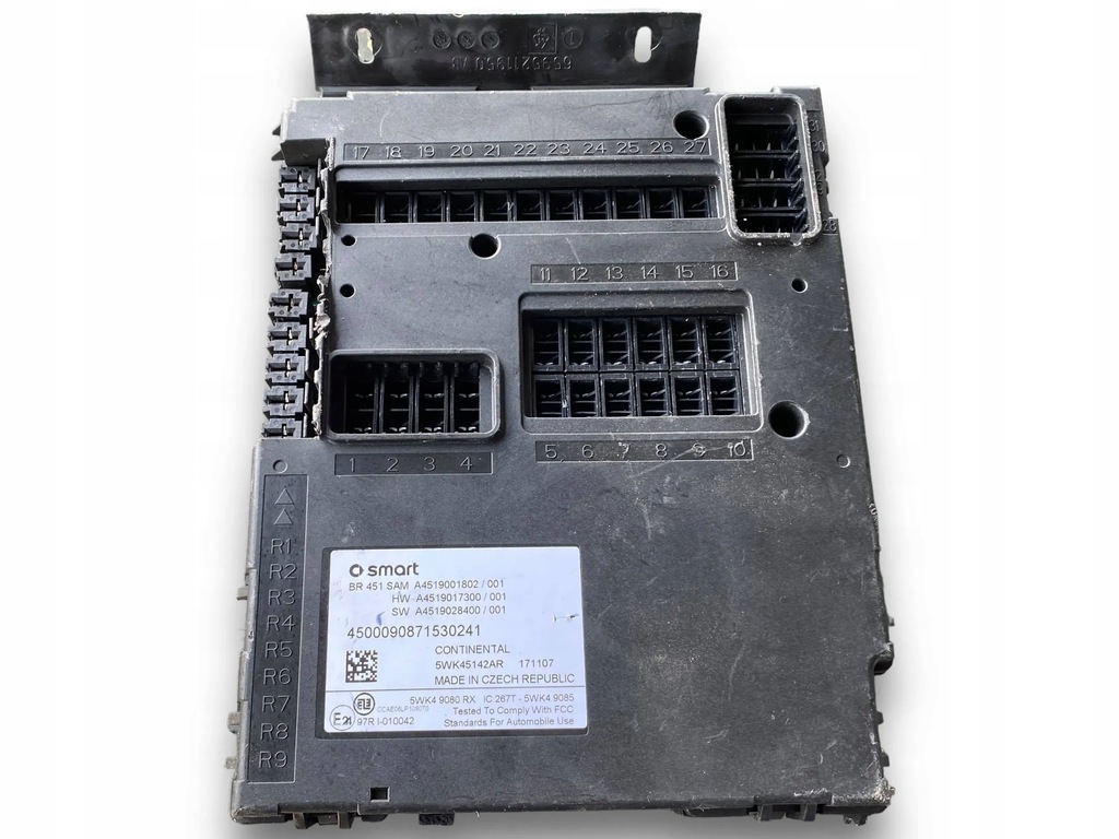 фото №5, Smart fortwo коробка запобіжників модуль sam 4519001802