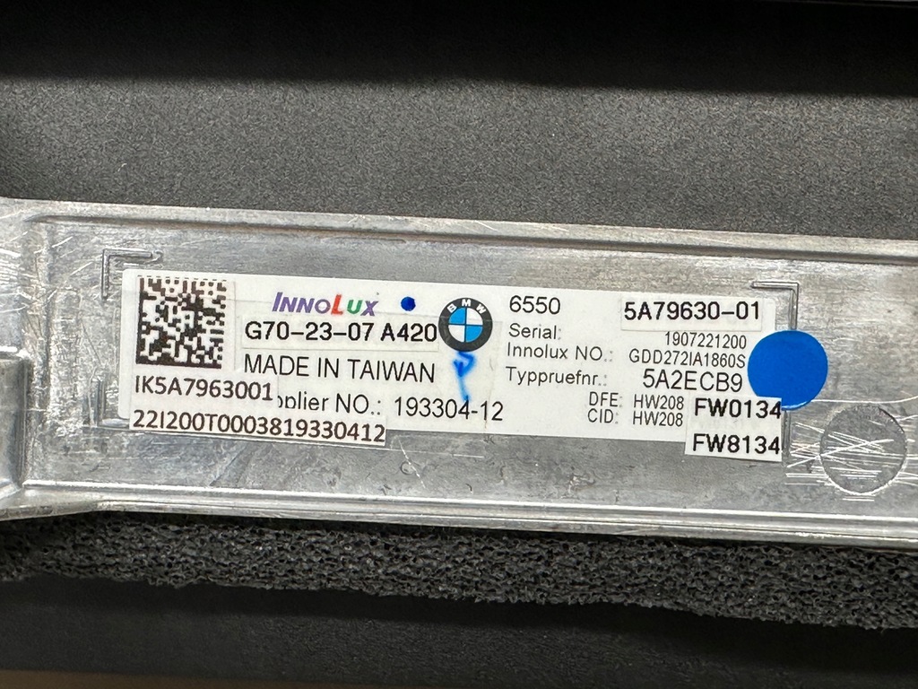 фото №8, Bmw 7 g70 приборы счетчик экран дисплей 5a79630