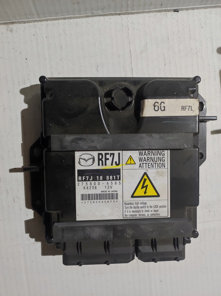 фото №1, Блок управления двигателя mazda rf7j18881t