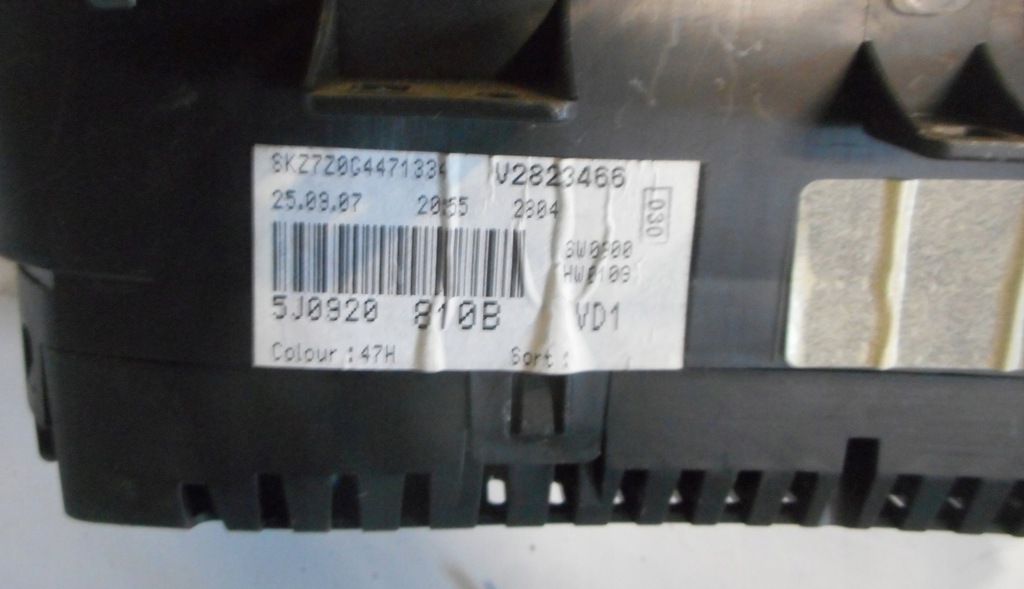 фото №6, Skoda fabia ii 1.4 b. набор стартовый бортовой компьютер bsi ключ замок зажигания счетчик