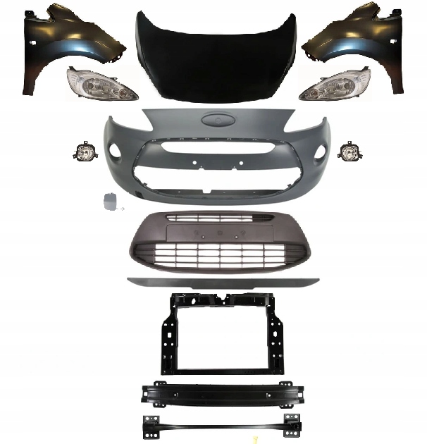 фото №1, Ford ka ru8 2008-2015 kompletny перед капот pas