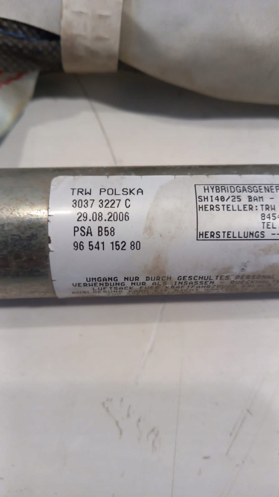 фото №1, Подушка безопасности шторка безопасности c4 grand picasso левая 9654115280 !!!!