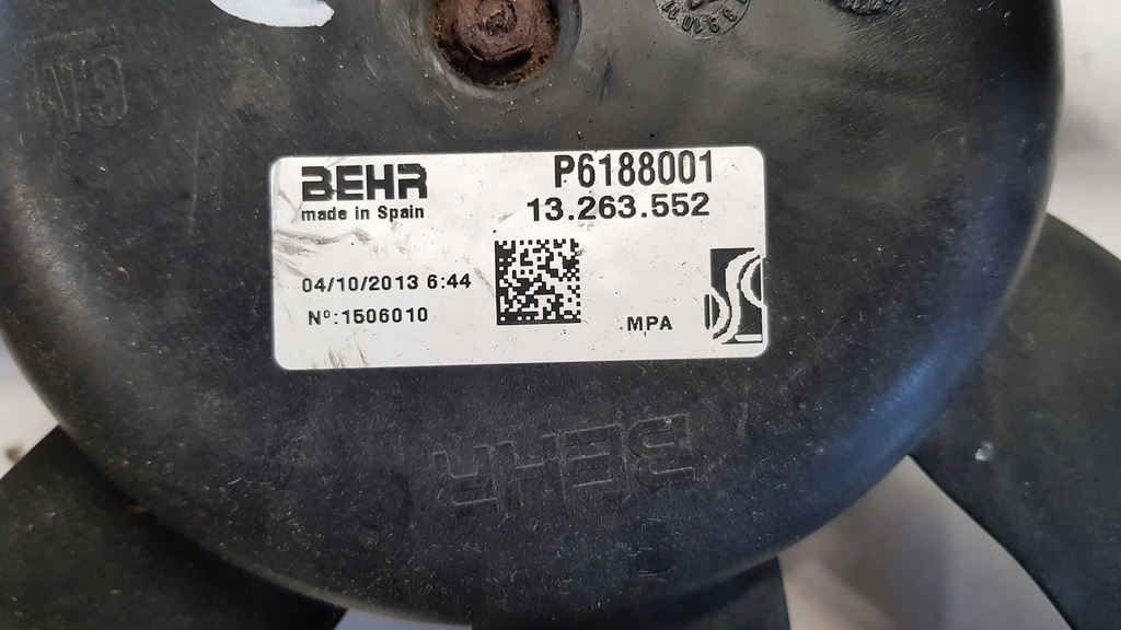 фото №9, Вентилятор opel corsa adam 1.2 13263552