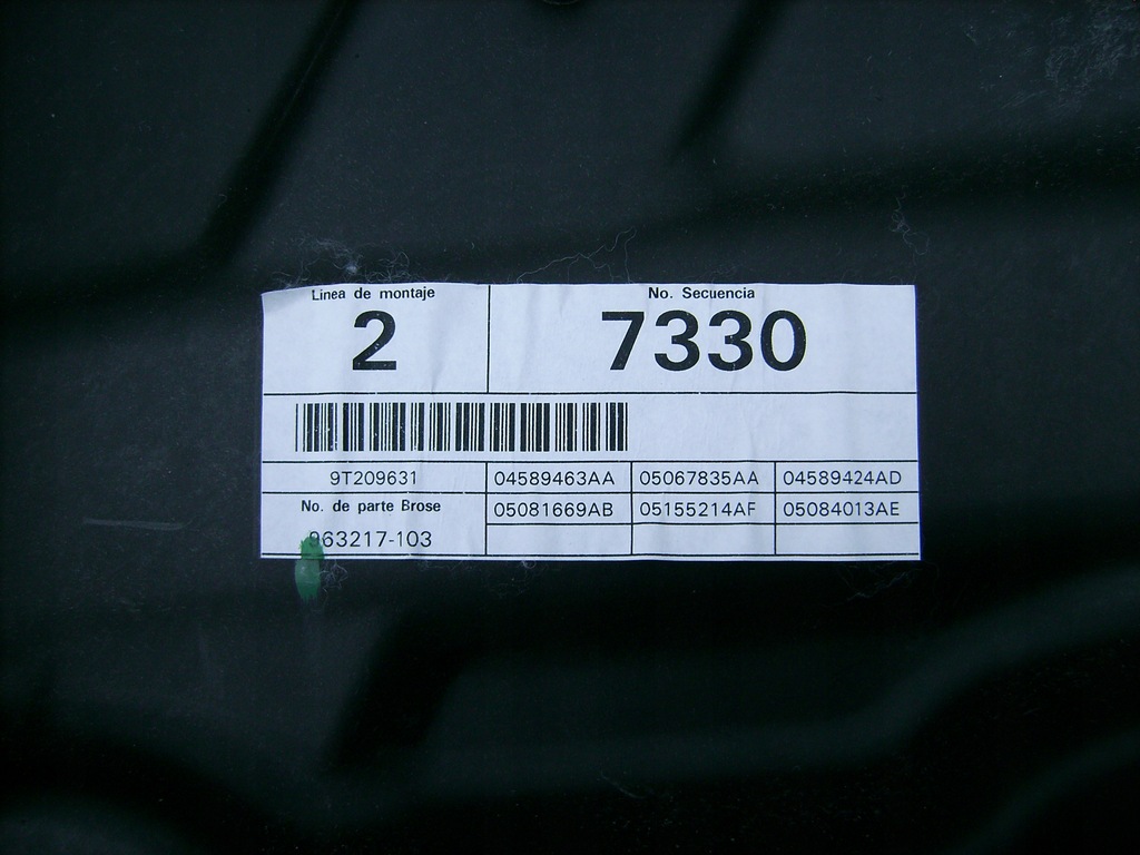 фото №4, Механізм вікон правий задня dodge journey 3.5 b