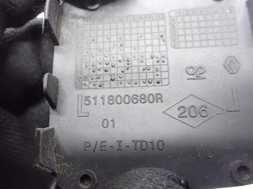 фото №3, Заглушка фаркоп бампера перед 511800680r renault trafic iii 21r