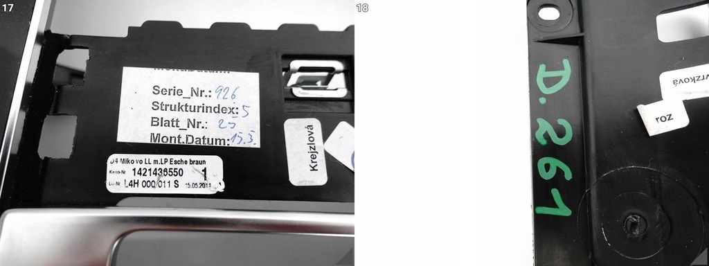 фото №12, Audi a8 s8 4h0 4h1 d4 09-17 lift dekor туннель средний drewno хром ambiente