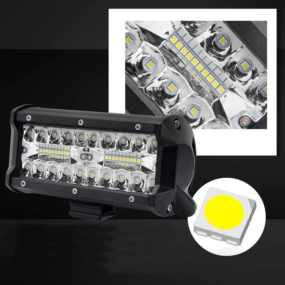 фото №7, Посилена лампа робоча led 120w протитуманна фара автомобільний фара прожектор 12v 24v