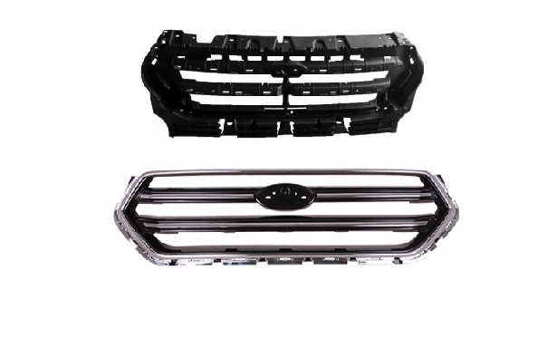 фото №1, Ford escape 16-19 решётка радиатора решётка радиатора czarna + хром