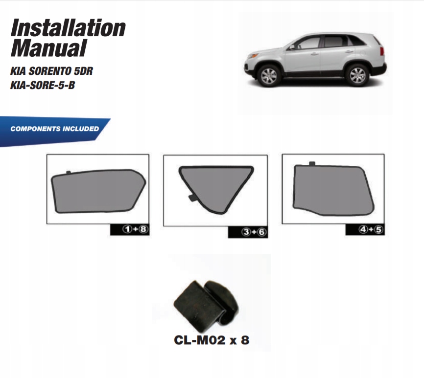 фото №15, Шторки солнцезащитные kia sorento 11- защита шторка солнцезащитные