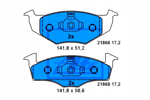 фото №1, Ate тормозные колодки тормозные vw перед fox lupo polo 94- at