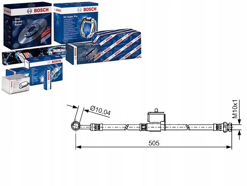 фото №1, Шланг тормозной elast. hyundai accent iii kia ri