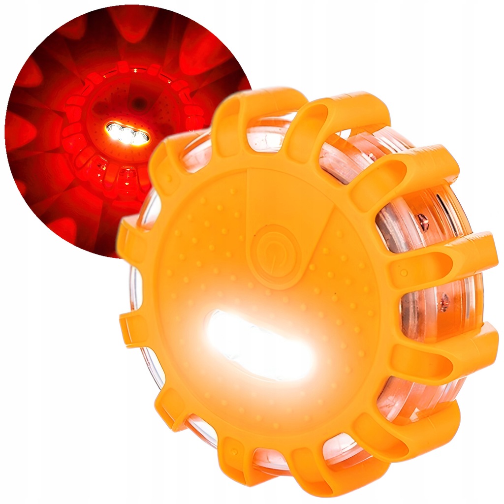 фото №1, Лампа flara світло попереджувальні na магніт hak акумулятор 3x aaa 12 led+ 3 led