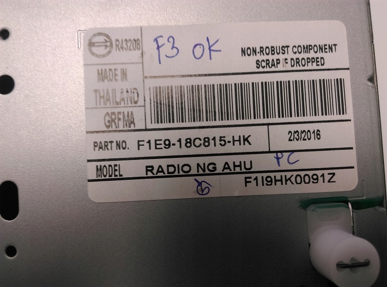 фото №3, Ford ecosport радио проигрыватель cd f1e918c815hk 2016r