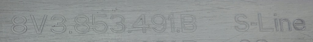 фото №6, Audi a3 8v 3d s-line молдинг порог левая перед