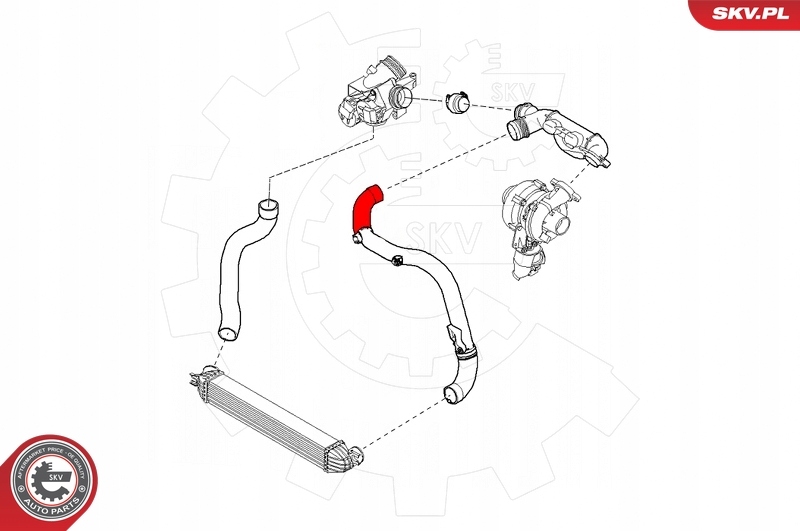 фото №5, Шланг турбины 43skv151 / # 1082 mini cooper r55 r56 one r56 1.6 d 101