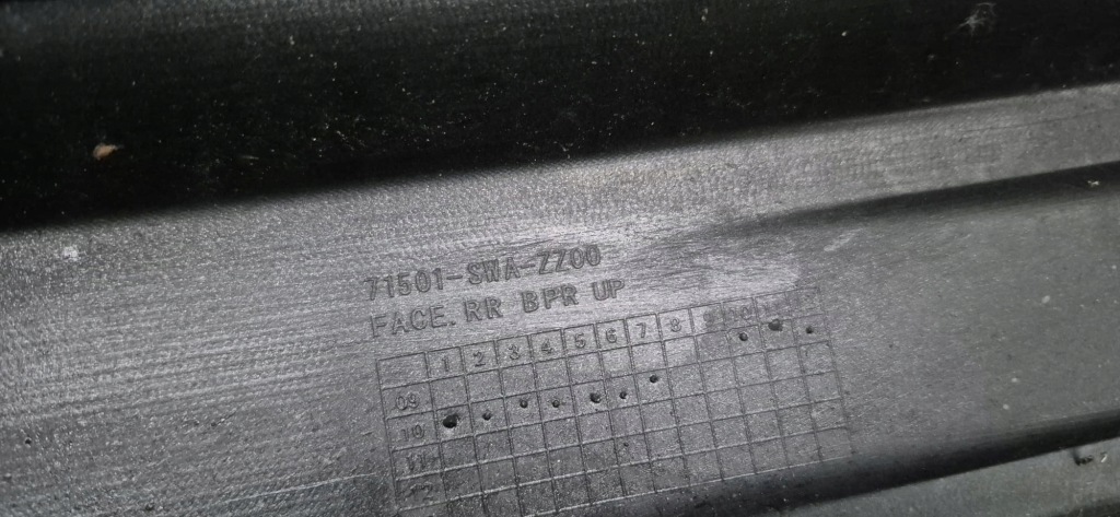 фото №10, Honda cr-v iii 3 lift 09-12 бампер задняя задний pdc na hak 71501-swa-zz00