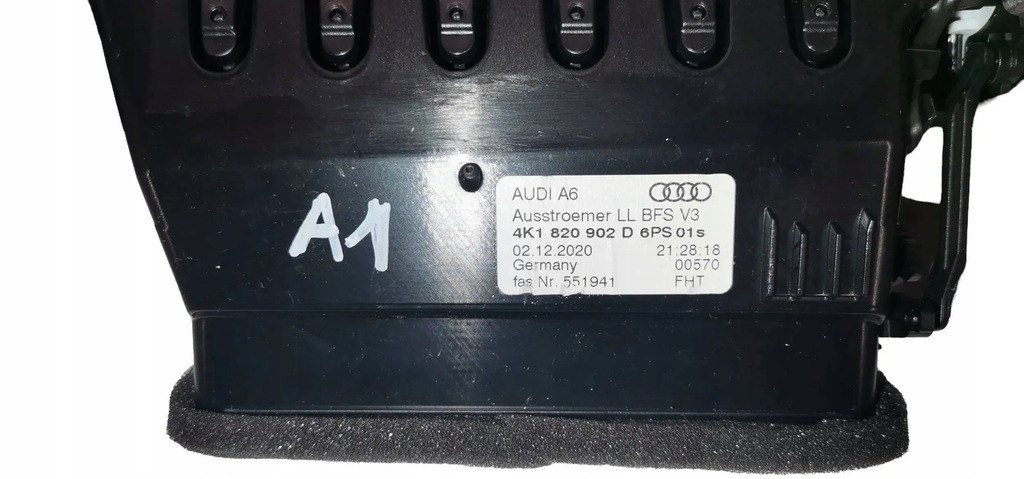 фото №6, 4k1820902d audi a6 c8 4k решітка ґрати обдув dekor