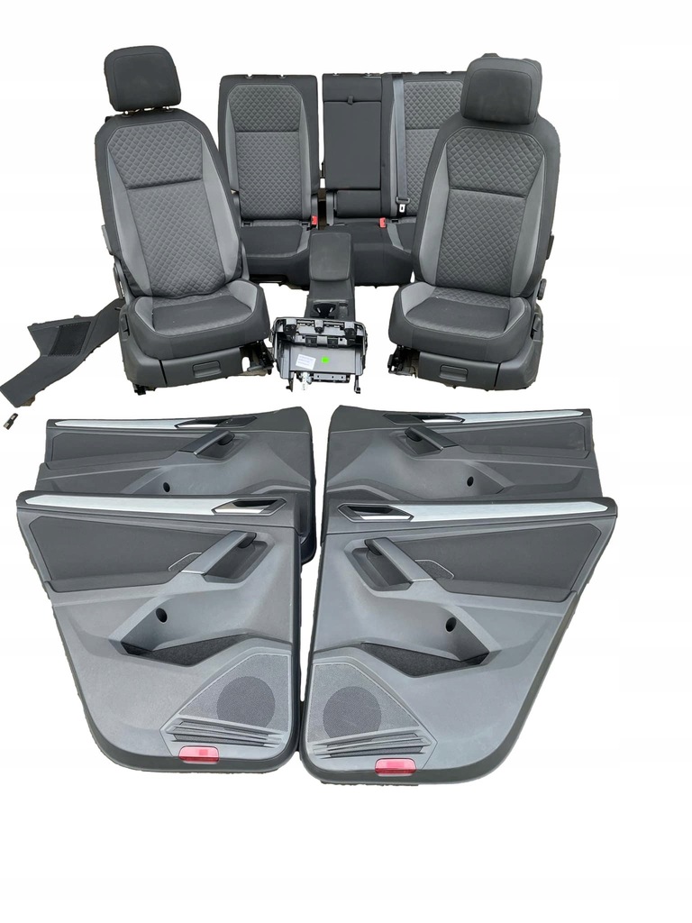 фото №1, Vw tiguan ii сиденья сиденье обшивки туннель материал