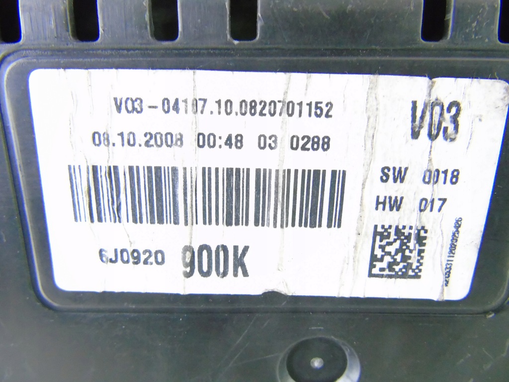 фото №6, Лічильник прилади seat ibiza iv 6j 1.4 b 6j0920900k