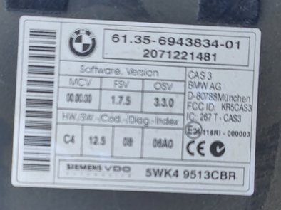 фото №2, Mini cooper r56 модуль комфорту cas 6943834-01