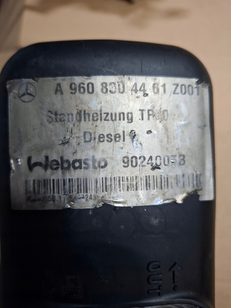 фото №6, Webasto mercedes actros mp4 a9608304461 tp 50 9022347b 9024005b