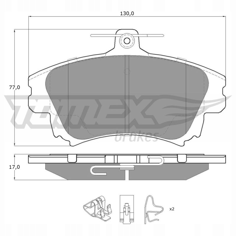 фото №2, Tomex tx 14-03 набір гальмівних колодок гальмівних, гальма дискові