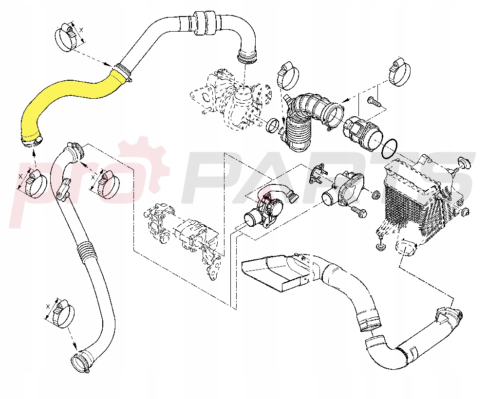 Шланг turbo інтеркулер renault scenic 1.5 dci Ціна