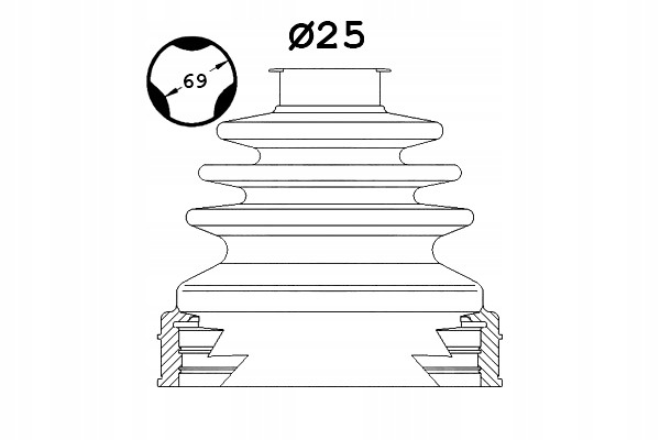 фото №1, Sasic захист шарнір перед всередині alfa romeo mito fiat bravo ii