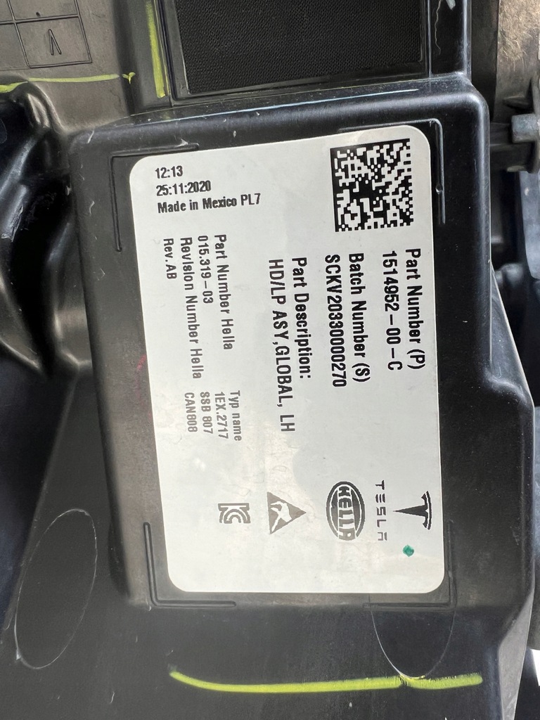 фото №13, Tesla 3 lift 1514952-00-c лампа лівий перед