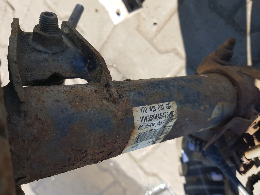 фото №7, Vw eos 06-10r 2.0 tdi амортизатор поворотный кулак правая перед
