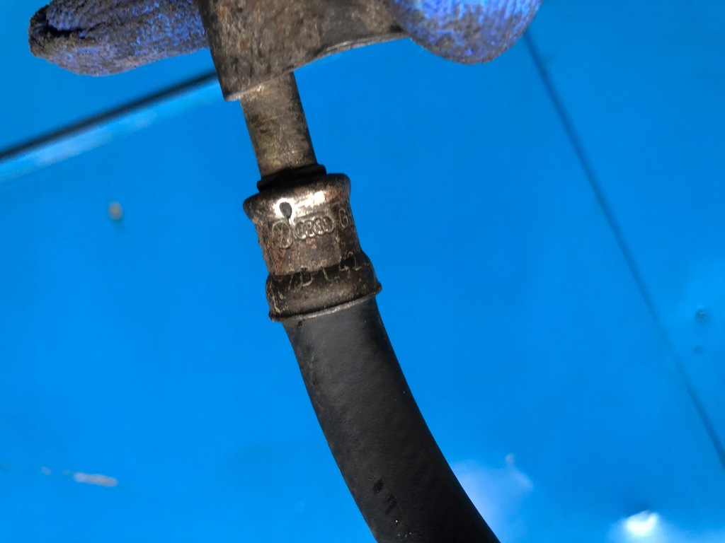 фото №8, Vw transporter t4 2,5 tdi wąż шланг підсилювача 7d1422891