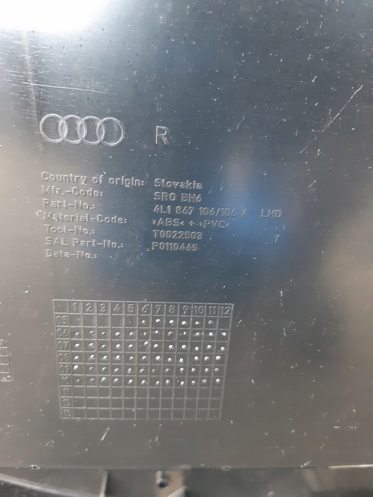 фото №9, Audi q7 4l lift обшивка двері оббивка правий перед bose 4l1867106