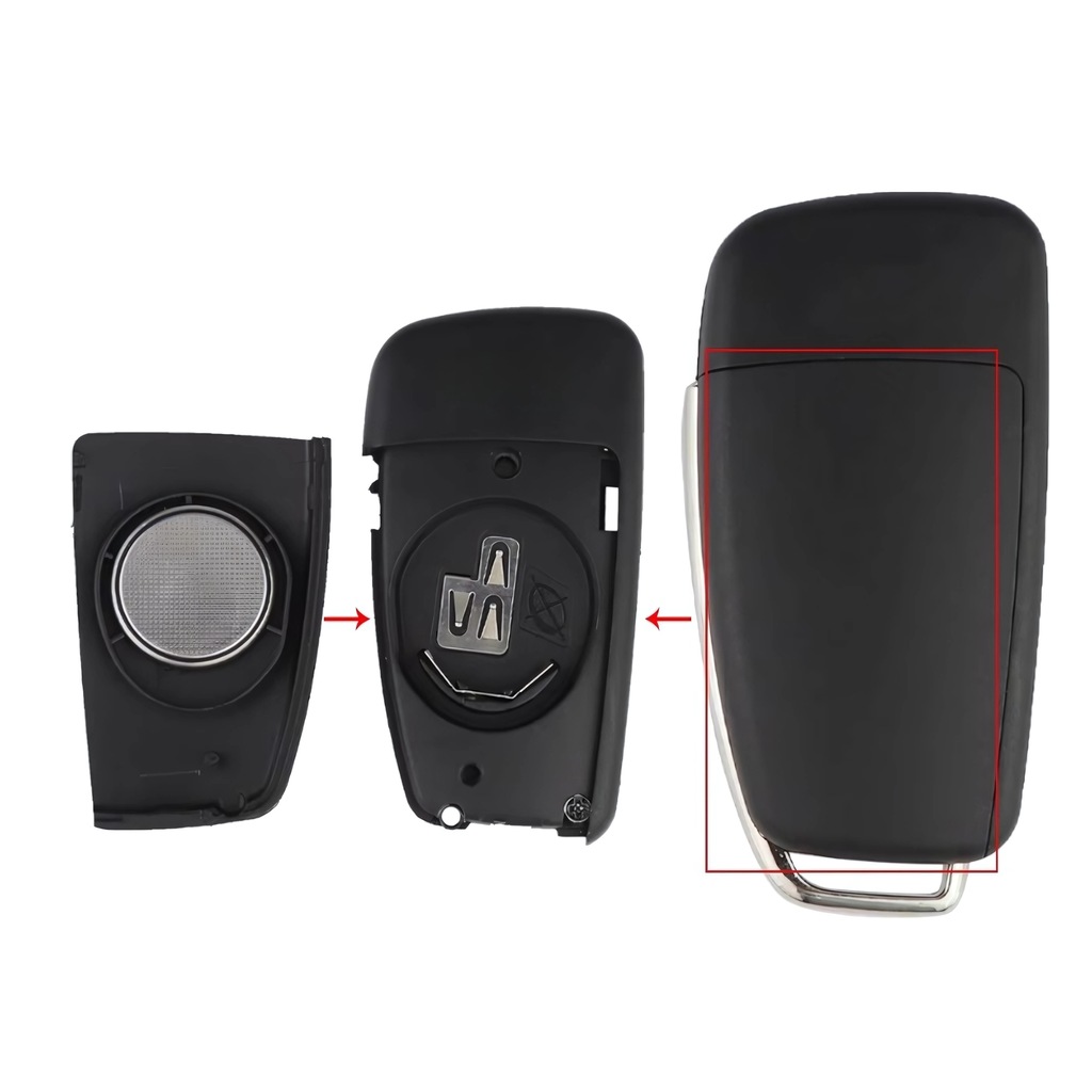 фото №7, Ключ корпус pilot audi a2 a3 a4 a6 a8 q3 q5 q7 tt dwa ключі