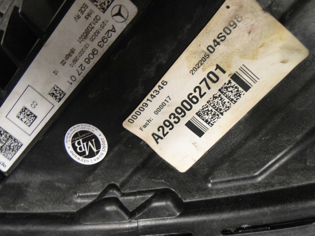 фото №14, Mercedes eqc 293 n293 лампа ліва фара лівий led