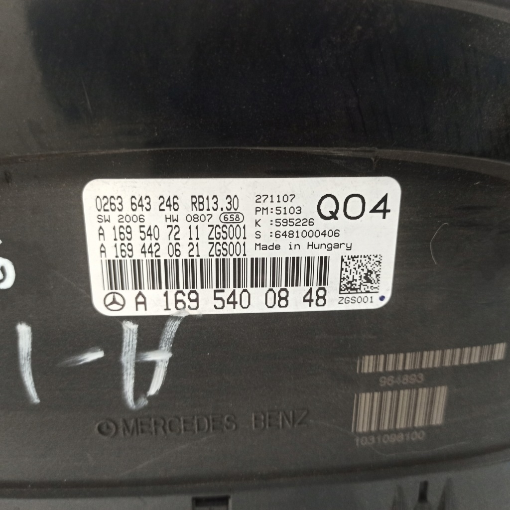 Mercedes w169 счетчик приборы a1695400848 Киев