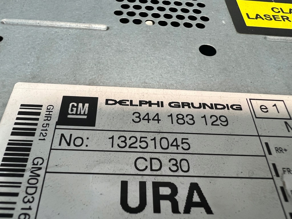 фото №4, Opel astra h радиопроигрыватель оригинал cd30 eu kod