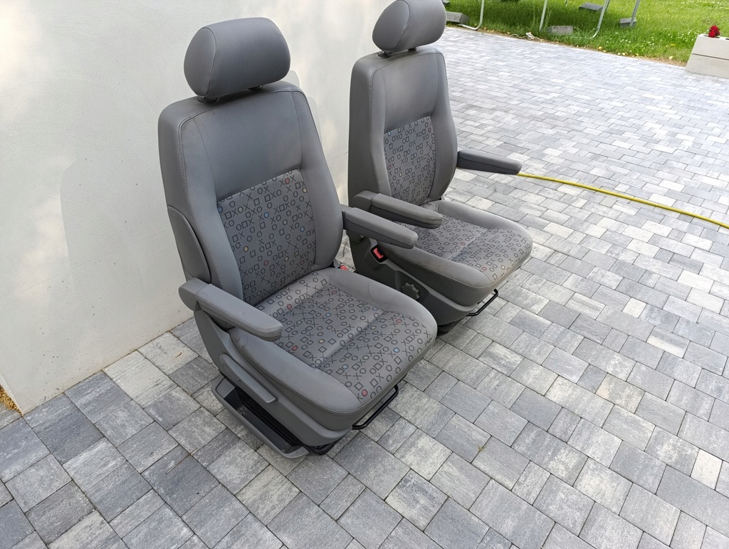 фото №11, Vw t5 t6 комплект сидений передних сиденье пассажир водителя ox сиденья перед