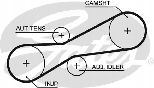 фото №10, Комплект - набір ремінь розподільного валу [gates]