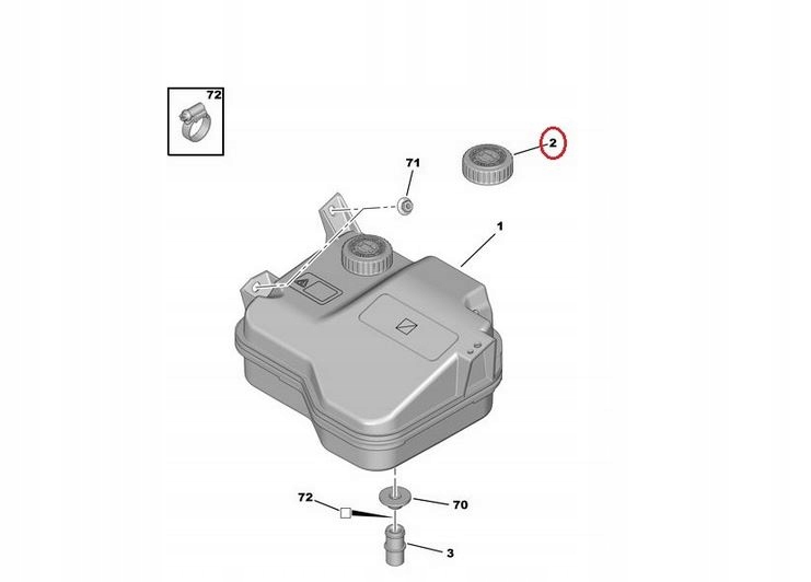 фото №6, Кришка бака рідина lds citroen c5 ii iii c6 оригінальний номер
