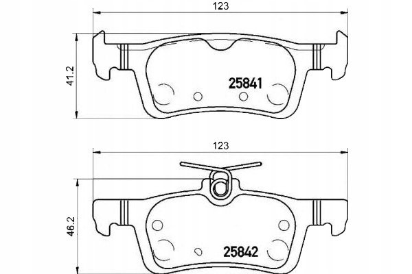 фото №1, Brembo тормозные колодки тормозные peugeot 308 ii 13- задняя bre