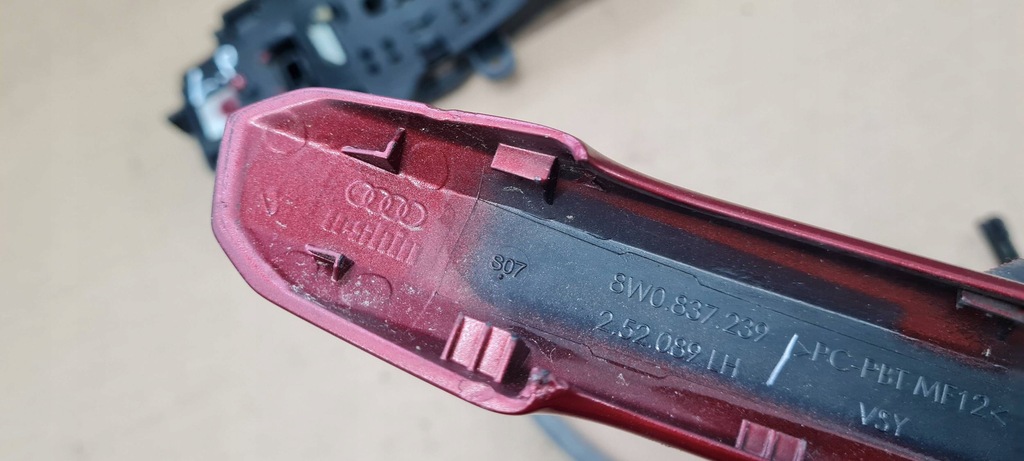 фото №16, A5 8w ручка дверь левая каркас 8w0837239 ly3s anglik a4 b9 8w