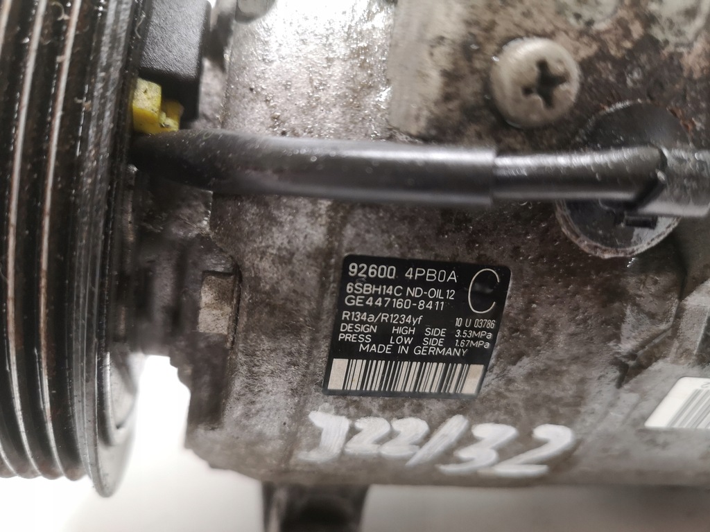 фото №12, Renault nissan компресор кондиціонера 92600-4pb0a