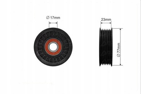 фото №1, Caffaro ролик натягувача jeep dodge